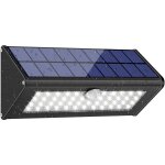 Lampe solaire, lampe solaire de jardin 1100lm 4500mah lampes solaires pour ext�rieur avec d�tecteur de ...