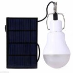Lampe solaire portable � ampoule led � �nergie solaire avec panneau solaire pour jardin, terrasse, int�rieur, ...