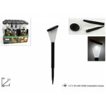 Lampe solaire rechargeable jardin ext�rieur torche led 30cm lumi�re chaude et froide