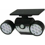 Lampe solaire de s�curit� � d�tecteur de mouvement, spot mural ext�rieur puissant avce 3 t�tes, a