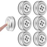 Lampe spot led �clairage suppl�mentaire, lot de 6 spots led autocollants � piles, lumi�res � coller, ...
