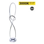 Barcelona led - lampe sur pied 25w dimmable 'loren' gamme hollywood - blanc chaud