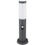 Lampadaire ext�rieur �clairage de terrasse sensor acier inoxydable socle cour luminaire globo 3158as