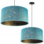 Lampe suspendu plafond lustre abat - jour motif dor�