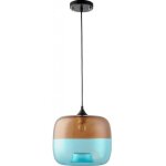 Lampe suspension coffee blue - verre bleu