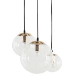 Lampe suspension dco luminaire design en forme de boule en verre avec connecteur dor e27 max 40w pour ...