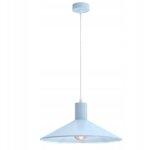 Gratuit. lampe � suspension ewilight toscana e27, abat - jour en m�tal bleu, rosette