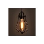 Lampe � suspension r�tro suspension luminaire vintage plafonnier cage en fer en m�tal pour caf� loft ...