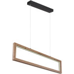 Lampe � suspension lampe de table � manger lampe suspendue lampe led en bois lampe de salon, design cadre, ...
