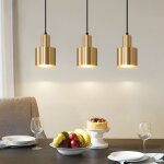 Lampe � suspension de table de salle � manger vintage - 3 flammes lampe de salle � manger or design moderne ...