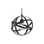 Comely ? lampe suspension industrielle e27 ? m�tal noir 30cm ? �clairage haut / bas pour restaurant et ...