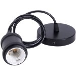 Lampe suspension vintage style industriel douille spirale e27 lustre simple c�ble support de lampe luminaire ...