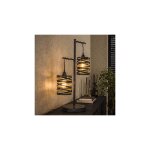 M&s - lampe de table 2 lampes 37x23x70 cm en mtal gris fonc - ziggy