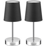 Lampe de table avec abat - jour lampe de chevet avec interrupteur e14 parfait pour chambre salon d�coration ...