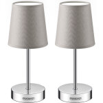 Lampe de table avec abat - jour lampe de chevet avec interrupteur e14 parfait pour chambre salon d�coration ...
