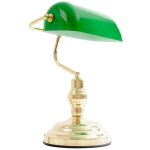 Lampe de table lampe de banquier en métal avec abat - jour lampe de chevet lampe de table verte, abat ... Lampe de table lampe de banquier en métal avec abat - jour lampe de chevet lampe de table verte, abat ...