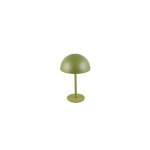 Lampe de table, lampe de chevet, lampe d'appoint, variateur tactile, lampe � piles, led verte, h 21 cm ...