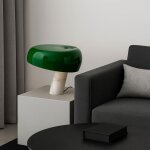 Lampe de table  flick 400  - m�tal et marbre - e27 - vert