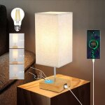 Lampe de table � intensit� variable, lampe de chevet tactile, lampe de bureau vintage usb avec fonction ...