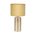 Lampe de table int�rieur c�ramique moutarde h 44cm - aurore