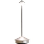 Lampe de table led en aluminium, variateur d'intensit� tricolore, interrupteur tactile, rechargeable, ...