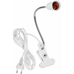 Lampe de table led � pince - culot e27 - col de cygne - support flexible � 360 � - pour lit, bureau, ...