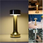 Lampe de table led vintage rechargeable par usb lumi�re chaude pour bars