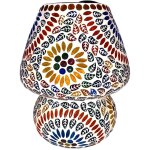 Lampe de table mosa�que en verre et pl�tre - style artistique et color�