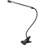 Lampe de table de piano � led noire, lampe de lecture � clip led r�glable, lumi�re froide et chaude, ...