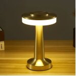 Lampe de table rechargeable usb � effet d'or lumi�re chaude pour les bars et les clubs