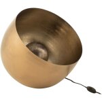 Lampe de table ronde 35x35x31 cm en aluminum dor�