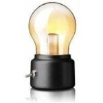 Lampe de table sans fil moderne, aliment�e par piles - abat - jour or pour chambre, salon, dortoir, caf�, ...