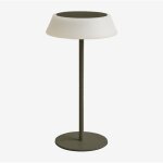 Lampe de table solaire d'ext�rieur sans fil � led ulenia sklum vert olive intense
