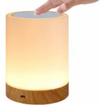 Lampe tactile led pour chambre � coucher, salon, bureau - lampe de chevet avec capteur rvb changeant ...