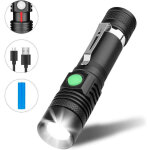 Lampe torche led rechargeable usb, versailles lampe de poche 350 lumens, ip65 �tanche, 3 modes eclairage, ...