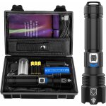 Memkey ? lampe torche led 12000 lumens rechargeable ? ip67 �tanche ? 5 modes d'�clairage ? zoomable pour ...