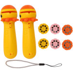 Lampe torche projecteur 2pcs faon mignon projection lumi�re nuit enfant apprentissage sommeil