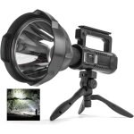 Lampe torche puissante 8000 lumens - projecteur led multifonctionnel rechargeable pour camping et p�che ...