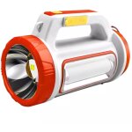 Lampe torche solaire multifonctionnelle  led, rechargeable par usb, avec clairage latral portable