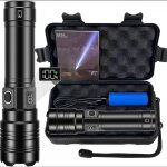Lampe torche ultra puissante 500000 lumens, lampe de poche led usb c rechargeable longue port�e, 5 modes ...