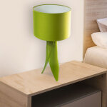 Pro et discount - lampe  poser verte en cramique eclairage led salon ou table chevet