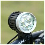 Vurahome - lampe vtt led puissante lampe v�lo eclairage vtt phare v�lo led rechargeable etanche 4000 ...