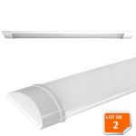 Lampesecoenergie ? lot de 2 r�glette led 18w 1500lm blanc neutre 60cm ? �conomie d'�nergie 80% ? dur�e ...