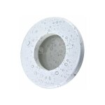 Fixation spot salle de bain tanche blanc pour ampoule halogne ou led ip44