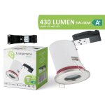 Lampesecoenergie ? spot encastrable �tanche ip65 87mm ? inox ? douille gu10 ? ampoule led 5w 3000k ? ...