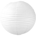 Lampion boule papier 50 cm blanc - lanterne japonaise papier - lanterne chinoise en papier pour mariage ...