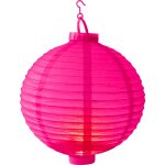 Lampion led rose 30cm - lampion papier rose fuchsia avec led intgre - lanterne lumineuse pour dcoration ...