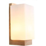 Langray - applique murale lampe murale scandinave en bois style simpe pour chevet salon escalier couloir ...