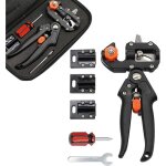 Ciseaux de jardin professionnel pour arbre  fruits avec 3 lames remplaables, tournevis et cl cruciforme, ...