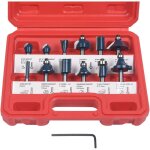 Fraises defonceuse, 12 pcs fraises  rainurer droites, fraise de rainure set cutter en bois de coupe ...